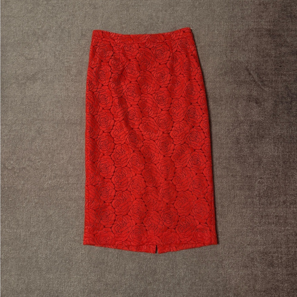 A.L.C Lace Pencil Neon Midi Skirt
